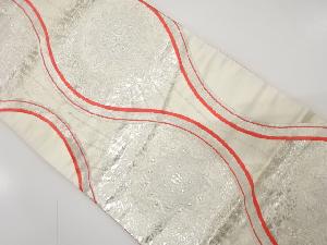 アンティーク　立涌に華紋織り出し袋帯（材料）